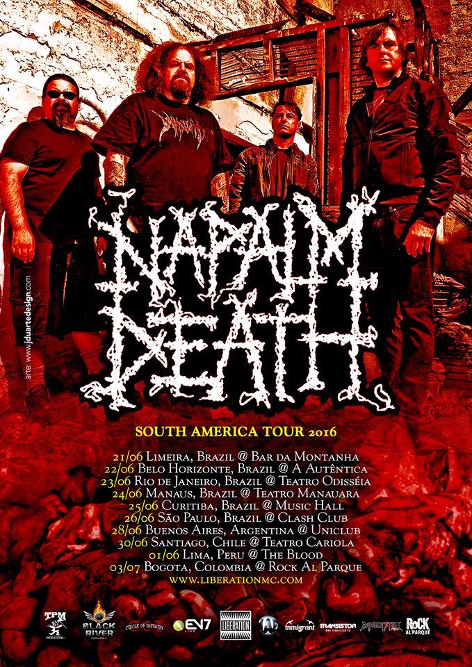 Napalm Death Brasil 2016