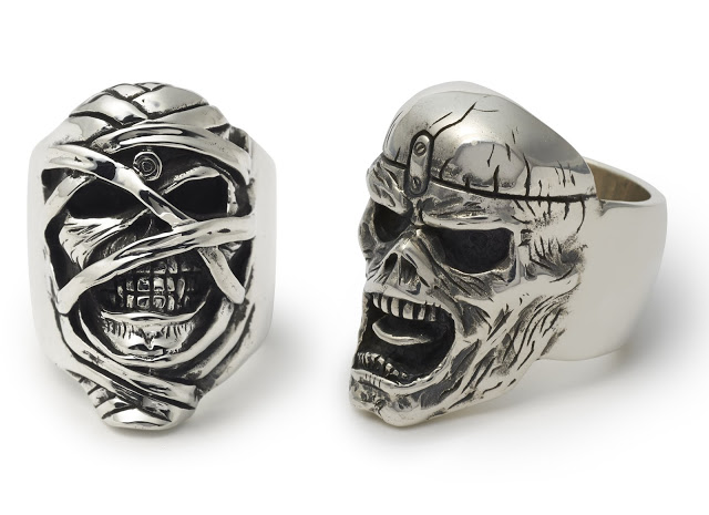 Iron Maiden - Aneis Powerslave e Piece of Mind